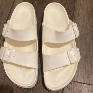 White Birkenstock size 10